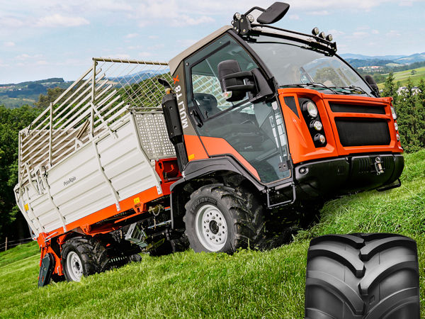 Nach Aussagen des indischen Herstellers Apollo Tyres stellen den neuen „Traxion Versa Green“ seiner Marke Vredestein selbst anspruchsvolle Einsätze in bergigem Gelände nicht vor Herausforderungen (Bild: Apollo Tyres)