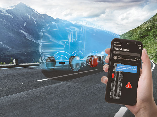 Mit dem in zwei Varianten angebotenen Reifendruckkontrollsysteme (RDKS) sollen Fahrer und Fuhrparkmanager immer und überall zu jeder Zeit alles im Blick haben, was den Zustand der Bereifung ihres Fahrzeuges betrifft (Bild: Kraiburg Austria)