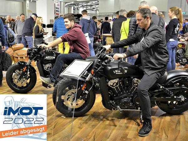 Die Internationale Motorradausstellung (IMOT), die nach ihrem Corona-Ausfall 2021 das nächste Mal eigentlich vom 18. bis zum 20. Februar nächsten Jahres auf dem Münchner Messegelände in Riem stattfinden sollte, ist pandemiebedingt auch für 2022 abgesagt (Bilder: IMOT)