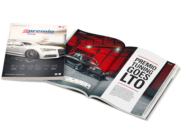 Wie immer bietet der Premio-Tuningkatalog auf mehr als 300 Seiten nicht nur eine umfassende Zubehörauswahl, bei der Leichtmetallräder den größten Raum einnehmen, sondern auch einen Magazinteil mit Informationen und Storys (Bild: Premio)