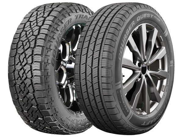 Anlässlich der Einführung von vier Ganzjahresreifen der im Zuge der Cooper-Übernahme in den Konzern gekommene Marke Mastercraft wie unter anderem dem „Courser Trail HD“ (links) und dem „Courser Quest Plus“ in Nordamerika hat Goodyear durchblicken lassen, dass sie weiterhin einen „einzigartigen Bedarf“ innerhalb des eigenen Mehrmarkenportfolios bediene (Bilder: Goodyear)