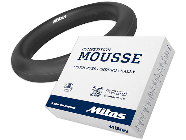 Die in den Größen 140/80-18 für hinten und 90/90-21 für vorne erhältliche „Rally“-Mousse von Mitas soll „hervorragende Leistung auf technisch schwierigen Steilabschnitten“ bieten (Bild: Mitas)