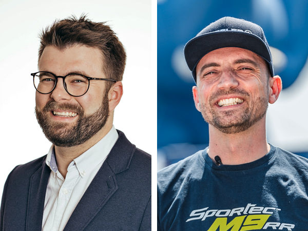 Seit einigen Wochen verantwortet Benedikt Julian Zacher (links) als Head of Trade & Consumer Marketing Moto das Marketing und die Händlerbetreuung der Motorradreifen von Pirelli und Metzeler, während Michael Praschak schon seit Anfang des Jahres neuer Leiter des Bereiches Digital Marketing und PR für sie ist (Bilder: Pirelli)