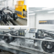 Conti hat für seine Bremstests im Automated Indoor Braking Analyzer (AIBA) eigens ein spezielles Analysefahrzeug namens AVA (Analytic Vehicle AIBA) aufgebaut, das die Messung der Bremsleistung von Pkw-Reifen unabhängig von fahrzeug- oder modellspezifischen Eigenschaften ermöglichen soll (Bild: Continental)