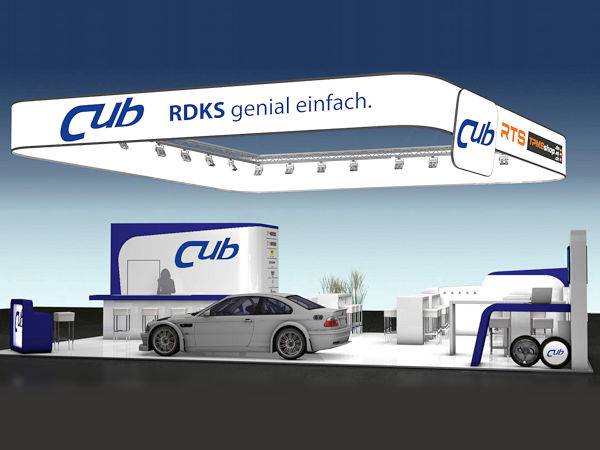 Am RTS-/Cub-Messestand bei der „Tire Cologne“ wird sich an einem Ausstellungsfahrzeug die digitale Erfassung von Komplettraddaten sowie deren anschließende kabellose Übertragung in die Cloud live ausprobieren lassen (Bild: RTS)