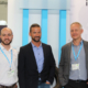 Präsentierten in Köln den Anyline-Reifenscanner und was sie mit ihm noch vorhaben (von links): Michael Wilkinson, Christian Stadlmann und Frédéric Baroin, ihres Zeichens Head of PR & Content, Chief Revenue Officer respektive Head of Automotive Business bei dem österreichischen Unternehmen (Bild: NRZ/Christian Marx)