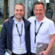 Co2Opt bzw. Unternehmensmitgründer Benjamin Bartsch (COO) und Frank Seeger (CEO, rechts) nutzten die jüngste „Tire Cologne“, um Akteuren der Reifenindustrie die neue Website und die Dienstleistungen des Reifenmanagement-Start-ups vorzustellen (Bild: NRZ/Christian Marx)