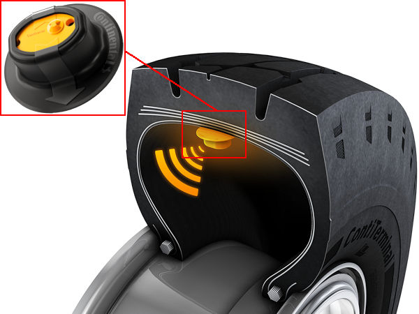 In Reifen wie dem für Hafenanwendungen gedachten „StraddleMaster Radial“ ist Contis „Connect“-Sensor ab Werk integriert, wobei Flottenbetreiber in diesem Marktsegment mit Version 2.0 der gleichnamigen Reifenmanagementlösung über die bloße Fülldrucküberwachung hinaus nun noch weitere Möglichkeiten geboten werden (Bild: Continental)