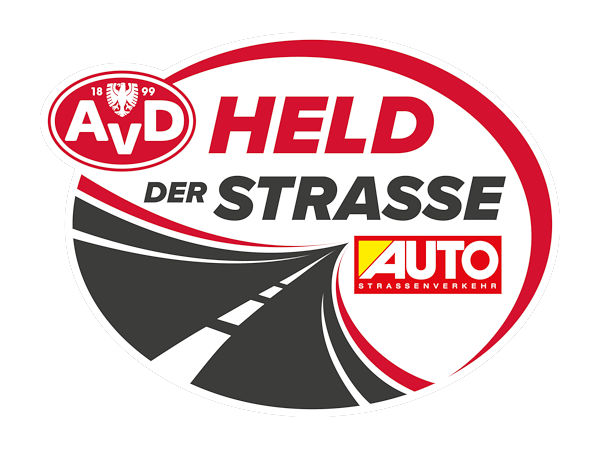 Da Goodyear der Aktion wohl den Rücken gekehrt hat, übernimmt der AvD ab sofort die „Held-der-Straße“-Trägerschaft, um weiterhin – und nun gemeinsam mit der Zeitschrift Auto Straßenverkehr als Medienpartner – Verkehrsteilnehmer dafür zu sensibilisieren, in Notsituationen aktiv zu handeln und verantwortungsvolles Verhalten im Straßenverkehr zu beweisen (Bild: AvD)