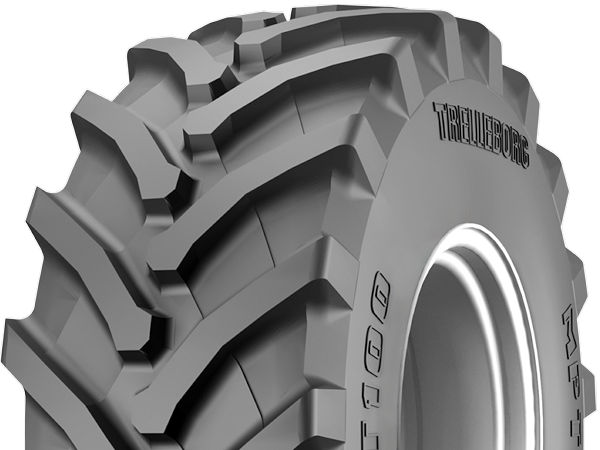 Trelleborgs in 405/70 R20, 425/75 R20 und 445/65 R22.5 erhältlicher neuer Radialreifen „MPT100“ soll eine zusätzliche Traglast von 1.100 Kilogramm ermöglichen selbst bei einer Geschwindigkeit von 90 km/h (Bild: Trelleborg Wheel Systems)