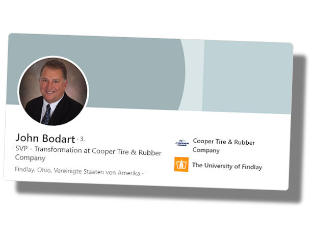 US-Medienberichten zufolge leitet John Bodart nun die Cooper-Integration unter dem Goodyear-Dach (Bild: LinkedIn/Screenshot)