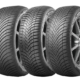 Sein „Solus 4S HA32“ (von links) und der neue „Solus 4S HA32+“ unterscheiden sich laut Kumho durch ein „leicht“ angepasstes Profil sowie eine optimierte Mischung letzteren Modells aus der Produktfamilie, zu der außerdem noch der „Solus 4S HA32 SUV“ gehört (Bilder: Kumho)