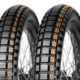 Die Version des Mitas-Profils „SW-07 Speedway” mit Schlauch mit einem orangefarbenen Streifen auf der Lauffläche versehen, während dessen Schlauchlosausführung anhand zweier dieser Streifen identifiziert werden kann (Bilder: Mitas)