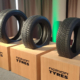 Abgesehen vom neuen „Snowproof 2 SUV“ (von links) und „Snowproof 2“ hat Nokian mit dem „Snowproof 1“ außerdem noch eine überarbeitete Version seines „Snowproof“ vorgestellt (Bild: NRZ/Christian Marx)