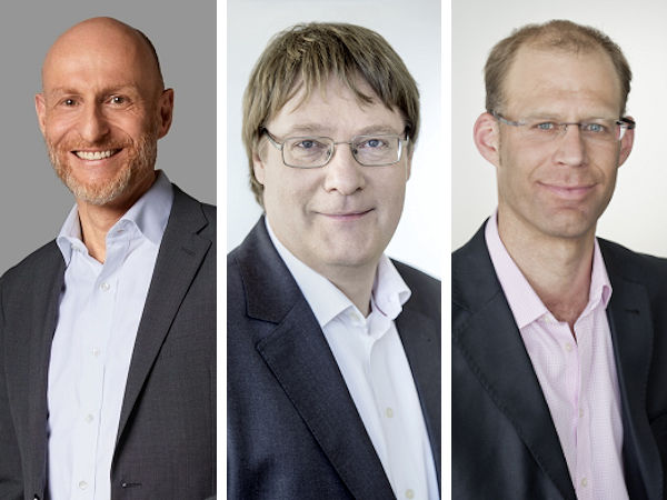 Die Zuständigkeitsbereiche des bereits aus dem Unternehmen ausgeschiedenen Delticom-Finanzvorstandes Dr. Johannes Schmidt-Schultes (von links) haben teilweise Dr. Andreas Prüfer und teilweise Philip von Grolman übernommen (Bilder: Delticom AG)