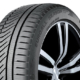 Die noch nicht final definierten Labelwerte des neuen Falken-Ganzjahresreifens, dessen Seitenwand sich durch ein aerodynamisches Design und Nano-Black-Beschriftung auszeichnet, sollen je nach Reifendimension in Sachen Rollwiderstand bei „B“ und „D“ sowie beim Nassgriff und den Geräuschemissionen jeweils bei „B“ liegen (Bild: Falken Tyre Europe)