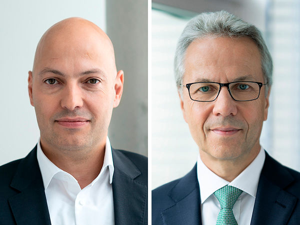 Nach vorherigen Stationen unter anderem bei Siemens VDO, McKinsey & Company oder Telefonica kam Sascha Zaps (links) 2019 zu Schaeffler, wurde dort 2021 Leiter des Europageschäftes, um im kommenden Jahr dann im Konzernvorstand die Aufgaben von Dr. Stefan Spindler zu übernehmen (Bilder: Schaeffler)