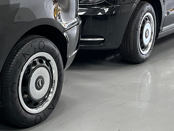 Im vergangenen Sommer schon hat das britische Unternehmen Enso Tyres mit dem „TX1“ genannten Profil einen Reifen speziell für elektrisch angetriebene Londoner Taxis eingeführt (Bild: Enso Tyres)