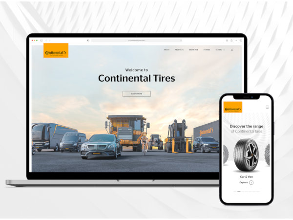 Continental neue Internetseite