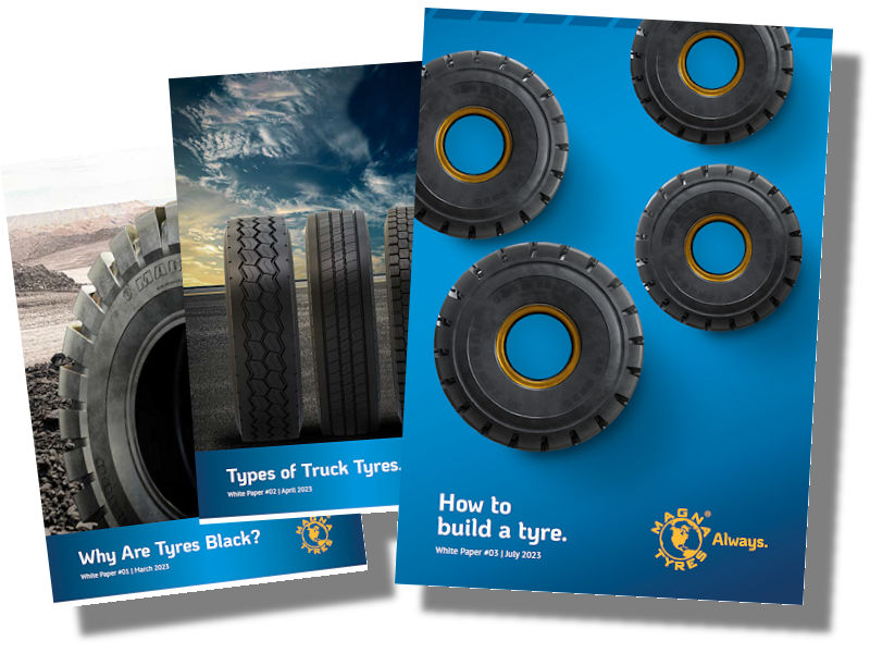 Nach solchen dazu, warum Reifen schwarz sind, oder zu den verschiedenen Lkw-Reifentypen behandelt das mittlerweile bereits dritte Whitepaper der Magna Tyres Group das Thema Reifenbau (Bilder: Magna Tyres)