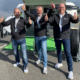 Prinx Chengshan – in der Mitte Vertriebsleiter Peter Kraus – und die Küke Vertriebsgesellschaft laden während des Truck-Grand-Prix Fuhrparkmanager und Reifenhändler zum Austausch ein (Bild: Prinx Chengshan)