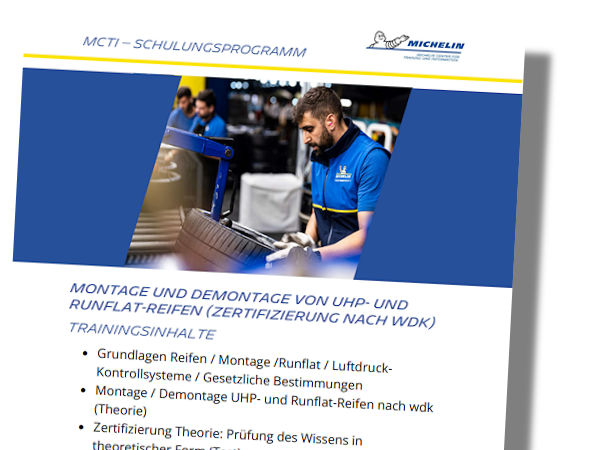 Wer ganz schnell ist, kann sich noch einen Platz für ein schon nächste Woche startendes zweitägiges Training in Sachen WdK-zertifizierter Reifenmontage im Rahmen des MCTI-Sommercamps sichern (Bild: Michelin)