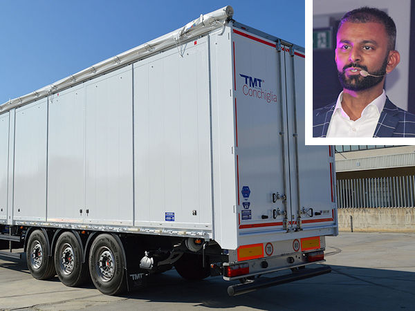 Die (Erstausrüstungs-)Partnerschaft mit dem Anhängerhersteller TMT wertet John Nikhil Joy, Cluster Director Europe Truck & Bus Tyres bei Apollo Tyres, als weiteren Beleg für die Qualität der Produktpalette des Anbieters im Bereich radialer Lkw- und Busreifen (Bild: Apollo Tyres, NRZ/Christian Marx)
