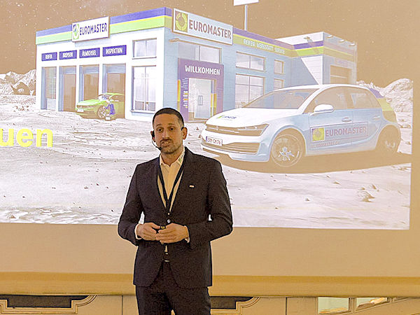 Markus Popp, Direktor Franchise Euromaster Deutschland und Österreich, eröffnete die Tagung in Mainz, die seinen Worten zufolge „insbesondere auf eine gemeinsame erfolgreiche Zukunft ausgerichtet“ war (Bild: Euromaster)