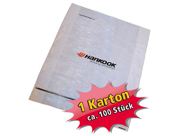 Kunden, die im Zeitraum vom 11. bis zum 30. September insgesamt 50 Pkw-Reifen über den Göggel-Onlineshop kaufen, erhalten von dem Großhändler dafür einen Karton mit 100 Reifentüten (Bild: Reifen Göggel)