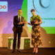 Roberto Caravati, Brembos Chief Operating Officer Global Business Unit Aftermarket, bei der Entgegennahme des Preises (Bild: Brembo)