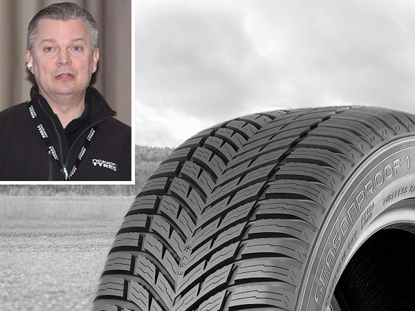 „Händler und Verbraucher erkennen zunehmend, dass Produkte wie der Nokian Tyres ‚Seasonproof 1‘ eine ideale Wahl für Autofahrer in Mitteleuropa darstellen, die oft mit unvorhersehbarem Winterwetter konfrontiert sind und sich daher eine Ganzjahreslösung wünschen“, sagt Tommi Alhola, Vice President Passenger Car Tyres Central Europe bei Nokian Tyres (Bilder: Nokian Tyres, NRZ/Christian Marx)