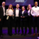 „Die Awards würdigen eine großartige Teamleistung“, so Edwin Goudswaard (von links) mit seinen Kollegen Kristina Kumme, Thomas Wanka, Nadine Aschenbrenner, Carina Brüggemann und Tobias Rahn angesichts dessen, dass der Hersteller gleich drei und – zählte man den von Aschenbrenner als Nachwuchsforscherin des Jahres noch hinzu – eigentlich sogar vier der Auszeichnungen mit nach Hause nehmen konnte (Bild: Continental)