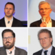 Berichten für die jeweils von ihnen verantworteten GRS-Bereiche über ein erfolgreiches Jahr (von links oben im Uhrzeigersinn): die Premio-, HMI- und 4Fleet-Manager Michael Baum, Edgar Zühlke und Jochen Clahsen sowie Michael Weitz als neuer FRI-Geschäftsführer (Bilder: NRZ/Christian Marx)