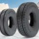 DGegenüber seinem Ahn in der Größe 16.00 R25 (links) soll die jetzt in 450/95 R25 angebotene Version des „M-Straddle“ von Magna Tyres dank eines optimierten Profildesigns nicht zuletzt eine höhere Lebensdauer aufweisen