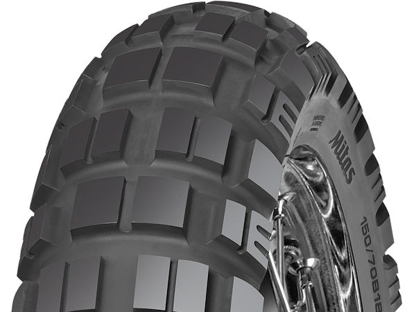 Der ab Juni lieferbare neue „Enduro-Trail-XT+”-Hinterradreifen von Mitas ist nach Anbieteraussagen zu 70 Prozent für den Offroad- und zu 30 Prozent für den Straßeneinsatz ausgelegt (Bild: Yokohama TWS)