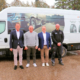 Wollen Kräfte bündeln und gemeinsam wachsen: Manfred Zoni (Lkw-Vertriebsdirektor Hankook; von links), Ralf Mosen (Inhaber Reifenhandel Ralf Mosen), Andreas Burk (Leiter Partnersystem Reifen1+) und Patrick Walden