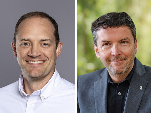 Zum 1. Oktober wird Matthew Cabe (links) neuer CEO bei Michelin North America und tritt damit die Nachfolge von Alexis Garcin an, der neue Aufgaben innerhalb des Konzerns übernehmen soll (Bilder: Michelin, USTMA)