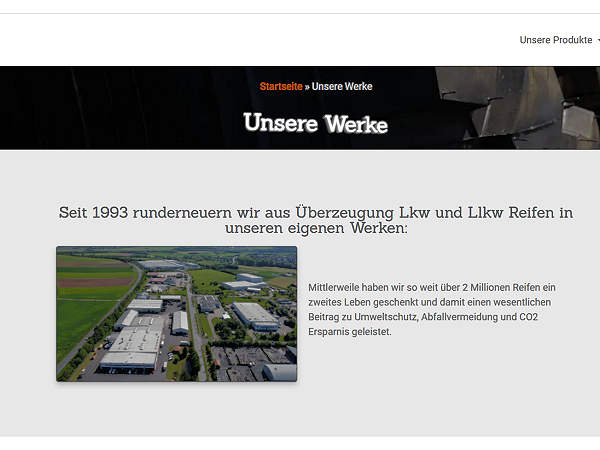 Reifen Mueller Webseite
