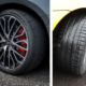 Wie unschwer schon am abweichenden Profildesign erkennbar ist, handelt es sich bei dem „Azenis RS820“ für die Erstausrüstung des Audi S3 (links) um eine spezielle OE-Variante des Reifens mit demselben Namen, den Falken aktuell in 38 Größen als Nachrüstversion (rechts) im europäischen Markt anbietet (Bilder: Audi, NRZ/Arno Borchers)