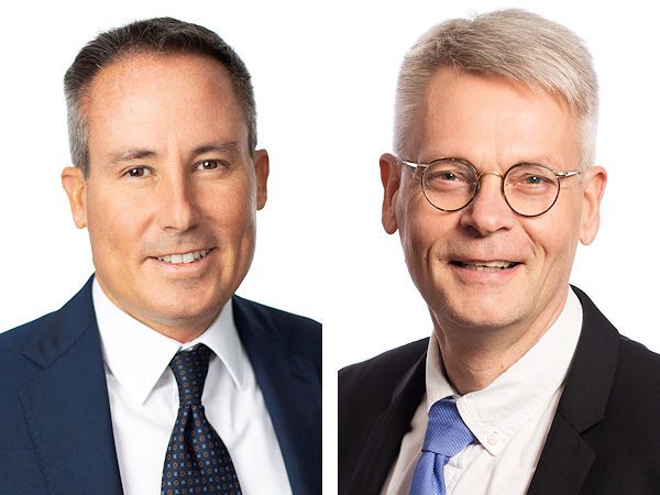 Paolo Pompei (links) wird die Nachfolge von Jukka Moisio als Präsident und CEO bei Nokian Tyres spätestens am 1. Januar 2025 antreten, bis zur tatsächlichen Übergabe des Staffelstabes wird Letzterer aber seine Aufgaben in dieser Position weiterhin wahrnehmen (Bilder: Nokian Tyres)