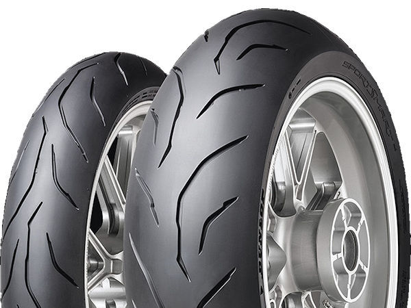 Während der neue „SportSmart Mk4“ der Marke Dunlop ist in den Größen 120/70 ZR17 (58W), 160/60 ZR17 (69W), 180/55 ZR17 (73W), 190/50 ZR17 (73W), 190/55 ZR17 (75W) und 200/55 ZR17 (78W) verfügbar ist, soll sein Vorgänger mit einer begrenzten Anzahl von Größen in ihrem Produktprogramm verbleiben (Bild: Goodyear)