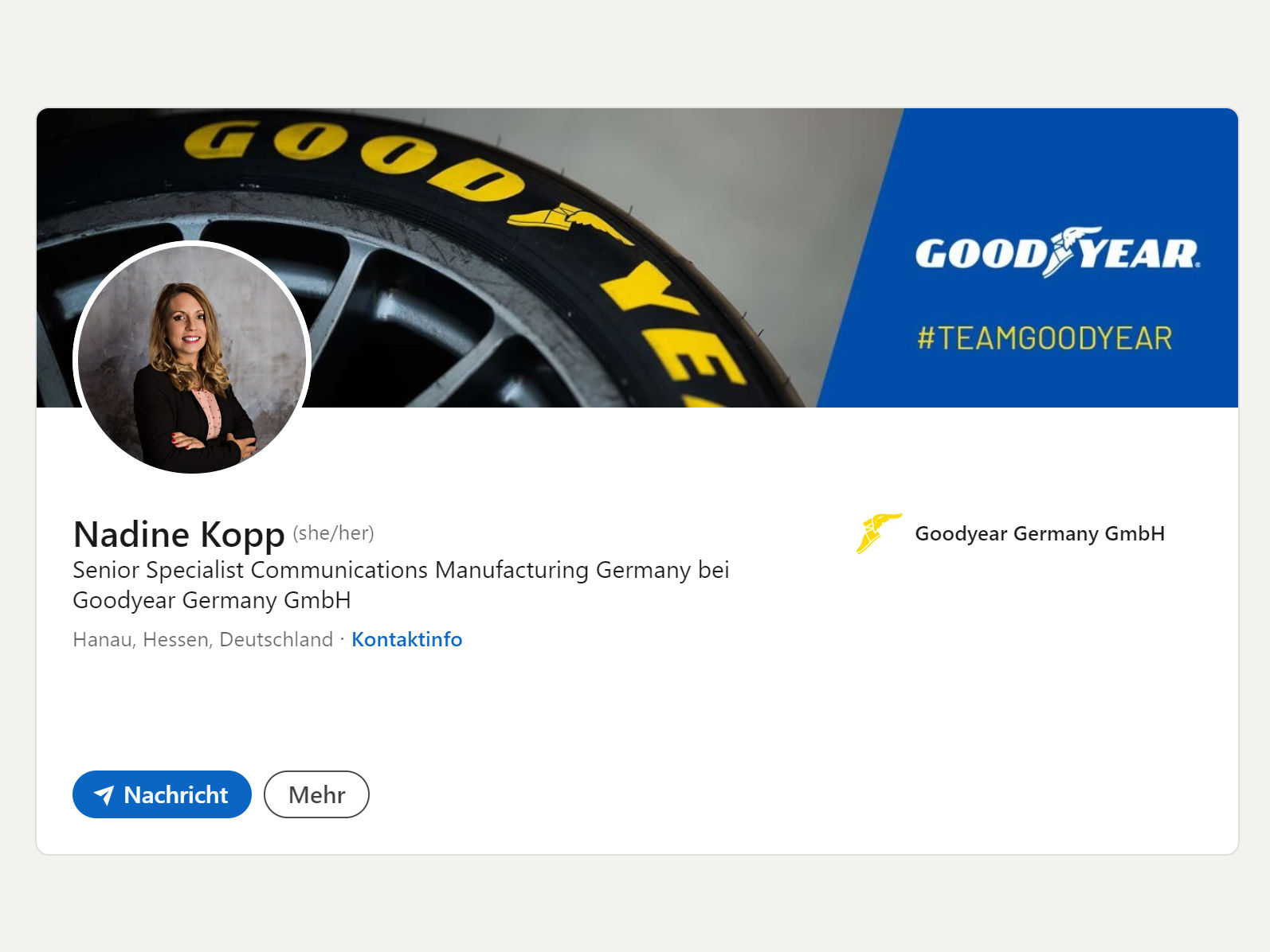 Goodyear Nadine Kopp tb