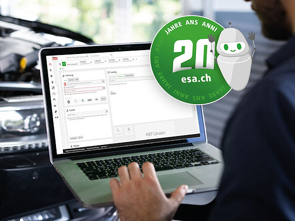 Die 1930 gegründete Einkaufsorganisation des Schweizerischen Automobil- und Motorfahrzeuggewerbes mit nach eigenen Angaben 7.000 Mitinhabern aus der Branche sowie rund 670 Mitarbeitern an elf Standorten im Land der Eidgenossen feiert das 20-Jährige ihres E-Shops mit Rabattaktionen und Gewinnspielen (Bild: ESA)